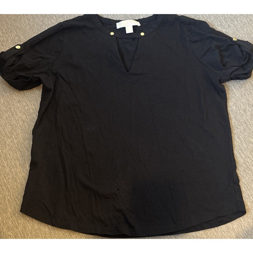 Michael Kors Black Short  Length Sleeve T Shirt